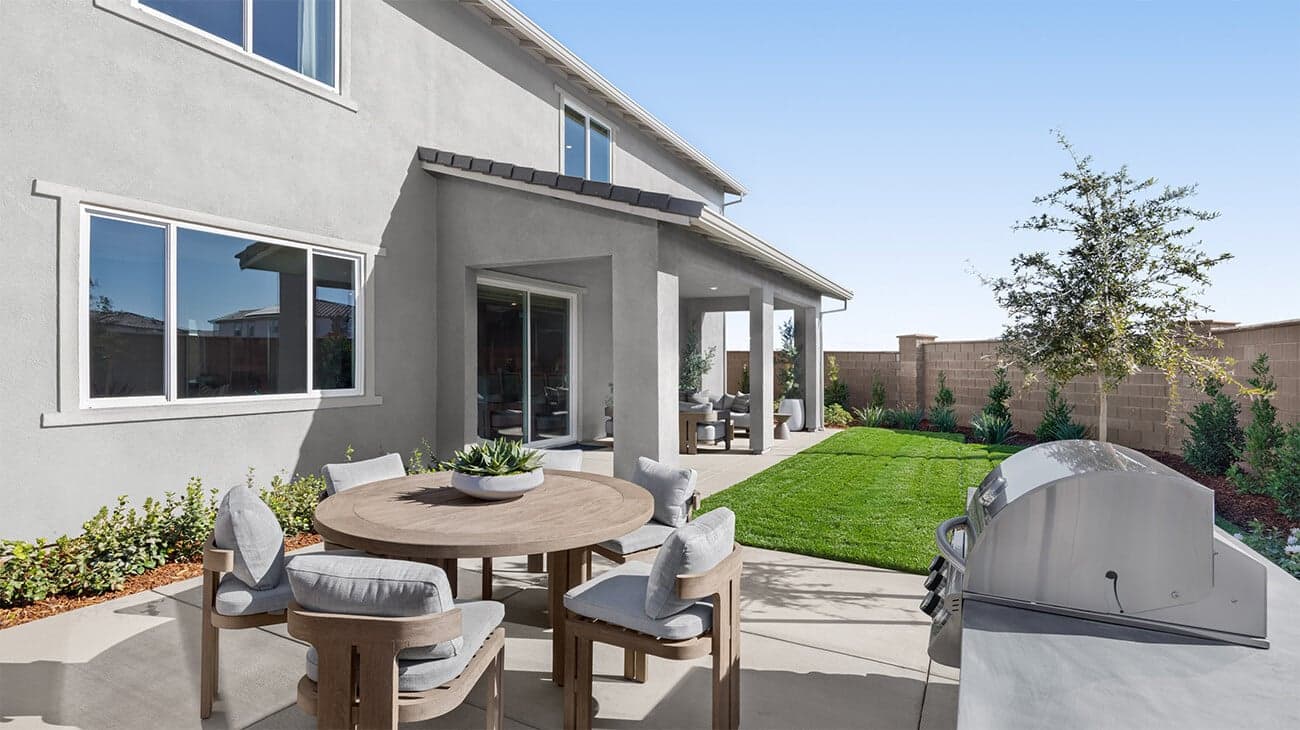 Back of house exterior at Plan 5002, The Residences at Arbor Ranch