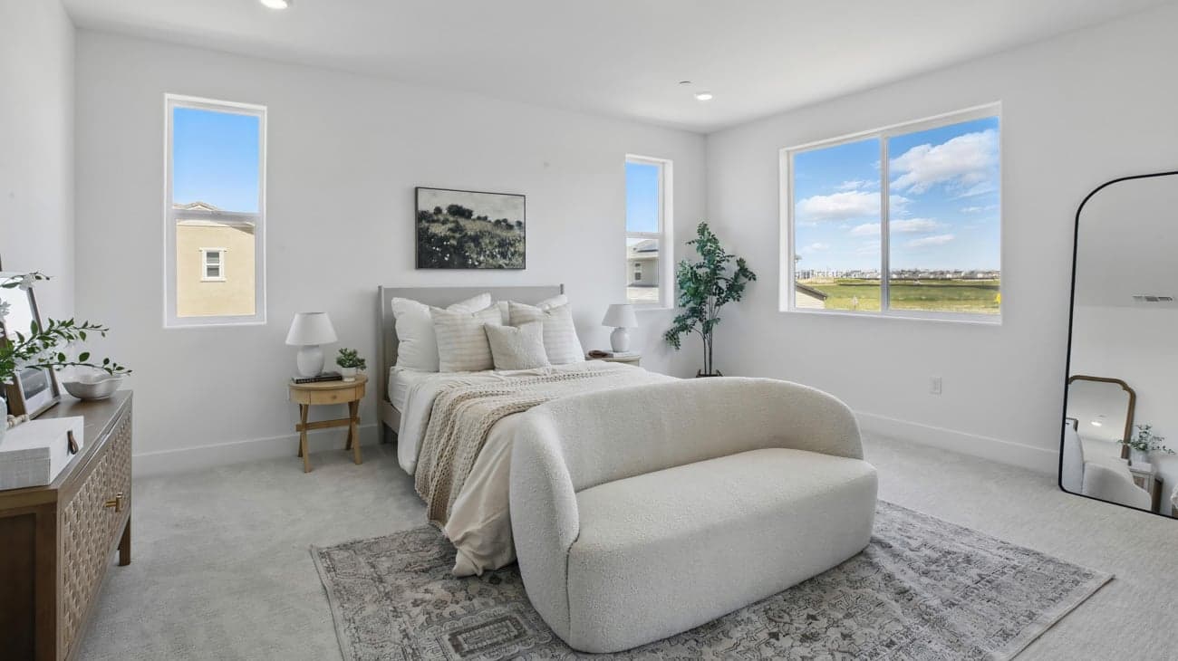 Primary bedroom suite at Plan 5002, The Residences at Arbor Ranch